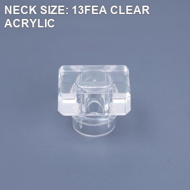 NECK SIZE: 13FEA CLEAR ACRYLIC perfume bottle cap reference