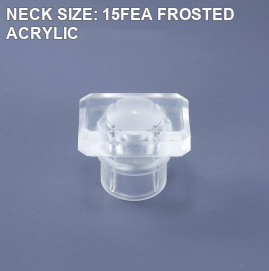 NECK SIZE: 15FEA FROSTED ACRYLIC perfume bottle cap reference