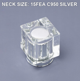 NECK SIZE: 15FEA C950 SILVER perfume bottle cap reference