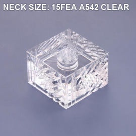 NECK SIZE: 15FEA A542 CLEAR perfume bottle cap reference