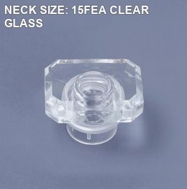 NECK SIZE: 15FEA CLEAR GLASS perfume bottle cap reference