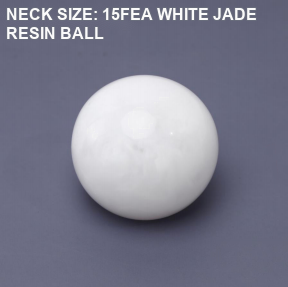 NECK SIZE: 15FEA WHITE JADE RESIN BALL perfume bottle cap reference