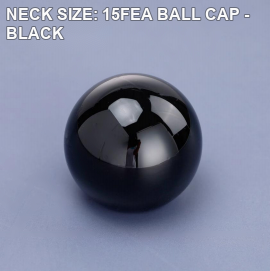 NECK SIZE: 15FEA BALL CAP - BLACK perfume bottle cap reference
