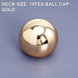 NECK SIZE: 15FEA BALL CAP - GOLD perfume bottle cap reference