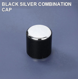 BLACK SILVER COMBINATION CAP perfume bottle cap reference