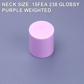 NECK SIZE: 15FEA 238 GLOSSY PURPLE WEIGHTED perfume bottle cap reference