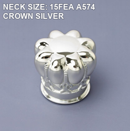 NECK SIZE: 15FEA A574 CROWN SILVER perfume bottle cap reference