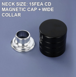 NECK SIZE: 15FEA CD MAGNETIC CAP + WIDE COLLAR perfume bottle cap reference
