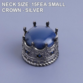 NECK SIZE: 15FEA SMALL CROWN - SILVER perfume bottle cap reference