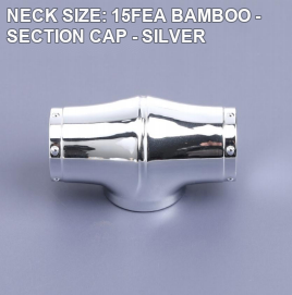 NECK SIZE: 15FEA BAMBOO - SECTION CAP - SILVER perfume bottle cap reference