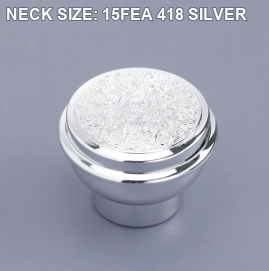 NECK SIZE: 15FEA 418 SILVER perfume bottle cap reference