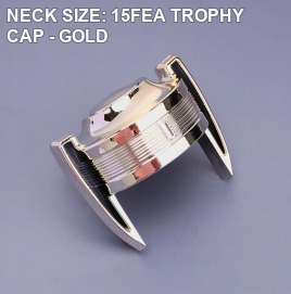 NECK SIZE: 15FEA TROPHY CAP - GOLD perfume bottle cap reference