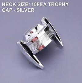 NECK SIZE: 15FEA TROPHY CAP - SILVER perfume bottle cap reference