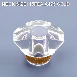 NECK SIZE: 15FEA A475 GOLD perfume bottle cap reference