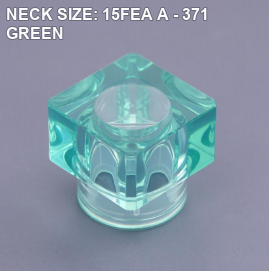 NECK SIZE: 15FEA A - 371 GREEN perfume bottle cap reference