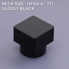 NECK SIZE: 15FEA A - 371 GLOSSY BLACK perfume bottle cap reference