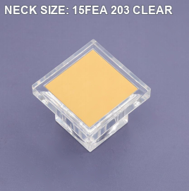 NECK SIZE: 15FEA 203 CLEAR perfume bottle cap reference