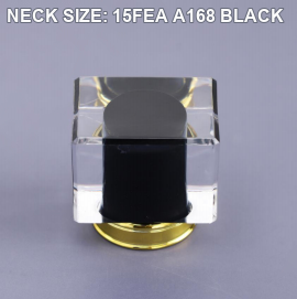 NECK SIZE: 15FEA A168 BLACK perfume bottle cap reference