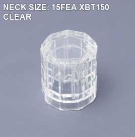 NECK SIZE: 15FEA XBT150 CLEAR perfume bottle cap reference