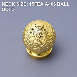 NECK SIZE: 15FEA A403 BALL GOLD perfume bottle cap reference