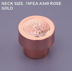 NECK SIZE: 15FEA A549 ROSE GOLD perfume bottle cap reference