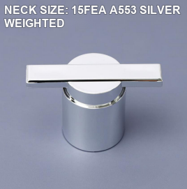 NECK SIZE: 15FEA A553 SILVER WEIGHTED perfume bottle cap reference