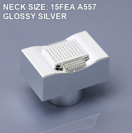 NECK SIZE: 15FEA A557 GLOSSY SILVER perfume bottle cap reference