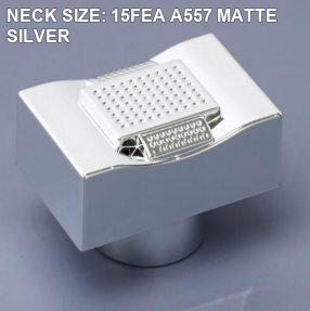 NECK SIZE: 15FEA A557 MATTE SILVER perfume bottle cap reference