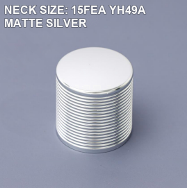 NECK SIZE: 15FEA YH49A MATTE SILVER perfume bottle cap reference