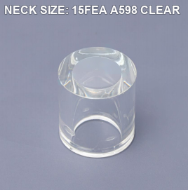 NECK SIZE: 15FEA A598 CLEAR perfume bottle cap reference