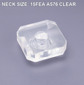 NECK SIZE: 15FEA A576 CLEAR perfume bottle cap reference