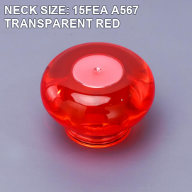 NECK SIZE: 15FEA A567 TRANSPARENT RED perfume bottle cap reference