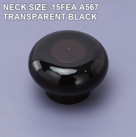 NECK SIZE: 15FEA A567 TRANSPARENT BLACK perfume bottle cap reference