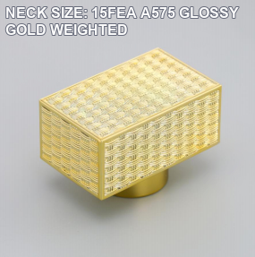 NECK SIZE: 15FEA A575 GLOSSY GOLD WEIGHTED perfume bottle cap reference