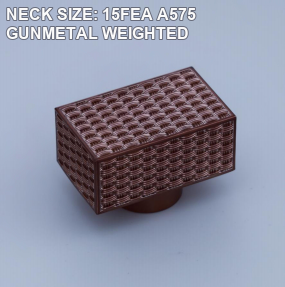 NECK SIZE: 15FEA A575 GUNMETAL WEIGHTED perfume bottle cap reference