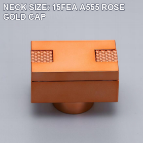 NECK SIZE: 15FEA A555 ROSE GOLD CAP perfume bottle cap reference