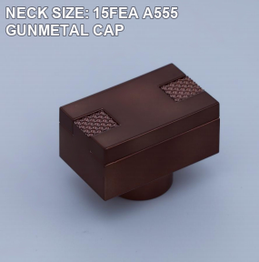 NECK SIZE: 15FEA A555 GUNMETAL CAP perfume bottle cap reference