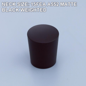 NECK SIZE: 15FEA A552 MATTE BLACK WEIGHTED perfume bottle cap reference