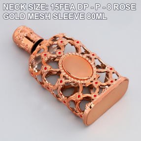 NECK SIZE: 15FEA DP - P - 8 ROSE GOLD MESH SLEEVE 80ML perfume bottle cap reference