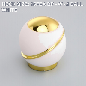 NECK SIZE: 15FEA DP - W - 4 BALL WHITE perfume bottle cap reference
