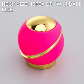 NECK SIZE: 15FEA DP - W - 4 BALL PINK perfume bottle cap reference