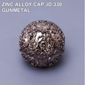 ZINC ALLOY CAP JD-330 GUNMETAL perfume bottle cap reference