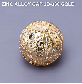 ZINC ALLOY CAP JD-330 GOLD perfume bottle cap reference