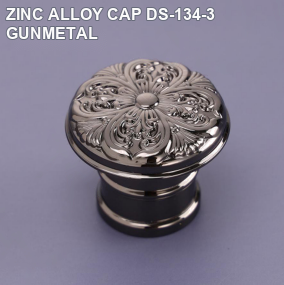 ZINC ALLOY CAP DS-134-3 GUNMETAL perfume bottle cap reference
