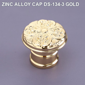 ZINC ALLOY CAP DS-134-3 GOLD perfume bottle cap reference