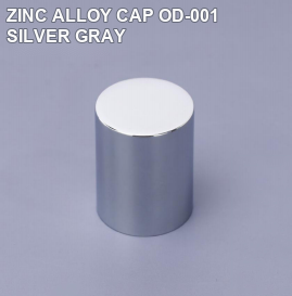 ZINC ALLOY CAP OD-001 SILVER GRAY perfume bottle cap reference