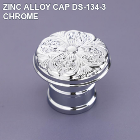 ZINC ALLOY CAP DS-134-3 CHROME perfume bottle cap reference