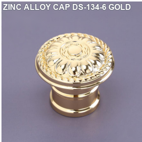 ZINC ALLOY CAP DS-134-6 GOLD perfume bottle cap reference