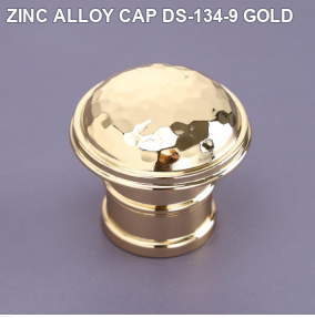ZINC ALLOY CAP DS-134-9 GOLD perfume bottle cap reference