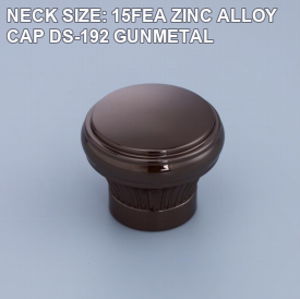 NECK SIZE: 15FEA ZINC ALLOY CAP DS-192 GUNMETAL perfume bottle cap reference